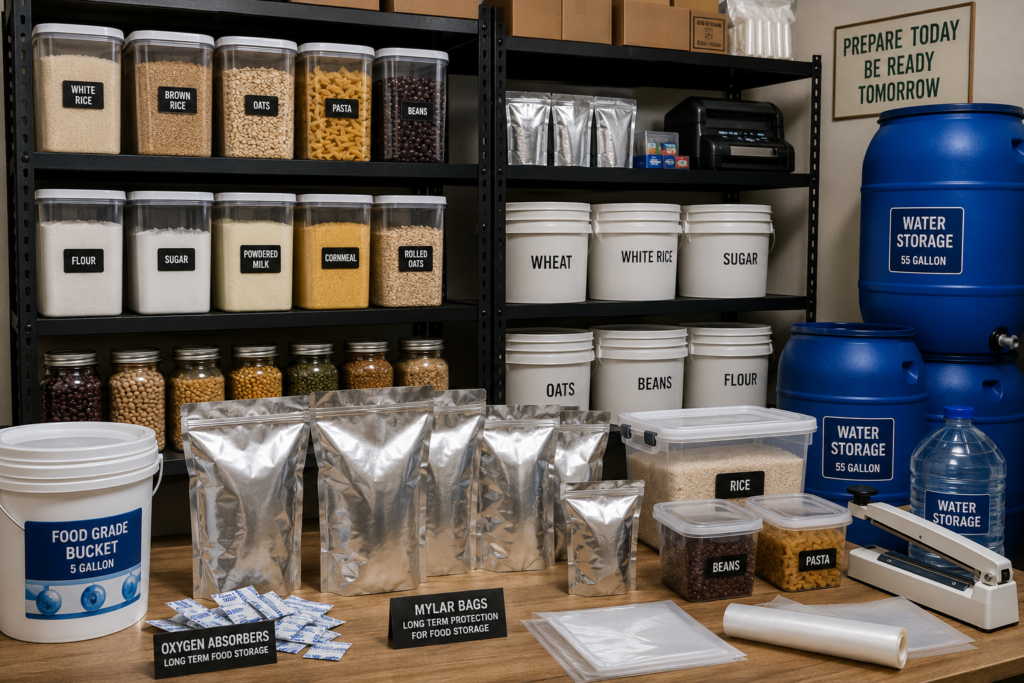 Example 30-day emergency food supply inventory"