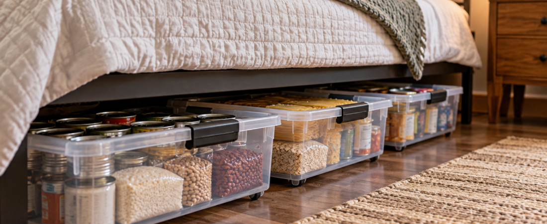 Under-Bed Survival Food Storage Ideas